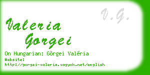 valeria gorgei business card